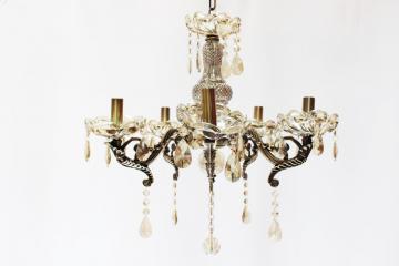 Candelabru platinat 5 brate, 5 becuri